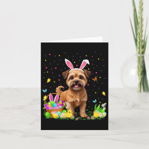 Brussels Griffon Dog Easter Egg Hunt Bunny Ear Hap Kaart