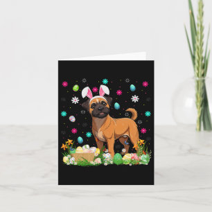 Brussels Griffon Dog Easter Egg Hunt Bunny Ear Hap Kaart