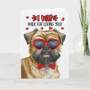 Brussels Griffon Dog Gemaakt voor Loving You Valen Feestdagen Kaart