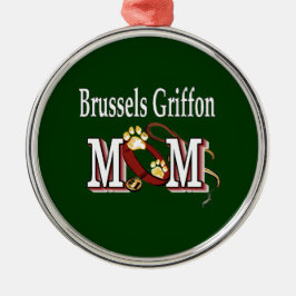 Brussels Griffon Dog MOM Metalen Ornament