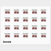 Brussels Griffon Dog MOM Ronde Sticker (Vel)