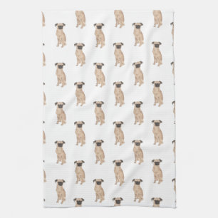 Brussels Griffon Dog Pattern Theedoek