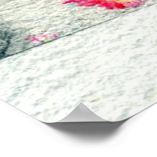 Brussels Griffon Dog Portret Poster (Hoek)