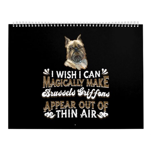 Brussels Griffon Dogs Kalender (Hoes)