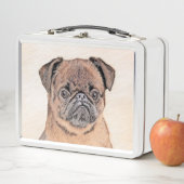 Brussels Griffon gladde schilderijen originele hon (In situ)