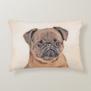 Brussels Griffon gladde schilderijen originele hon Accent Kussen