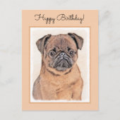 Brussels Griffon gladde schilderijen originele hon Briefkaart (Voorkant)