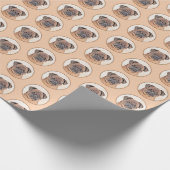 Brussels Griffon gladde schilderijen originele hon Cadeaupapier (Hoek)