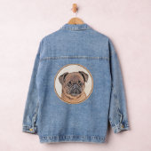Brussels Griffon gladde schilderijen originele hon Denim Jacket (Hangar)