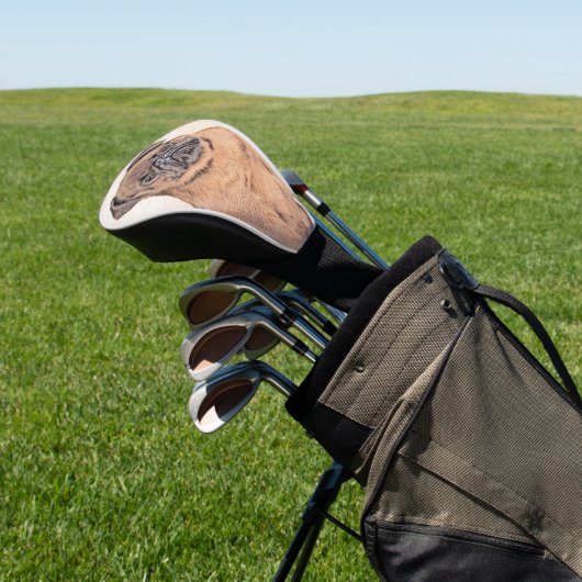 Brussels Griffon gladde schilderijen originele hon Golfheadcover (Insitu)