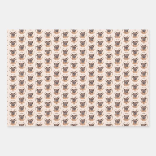 Brussels Griffon gladde schilderijen originele hon Inpakpapier Vel (Voorkant 3)