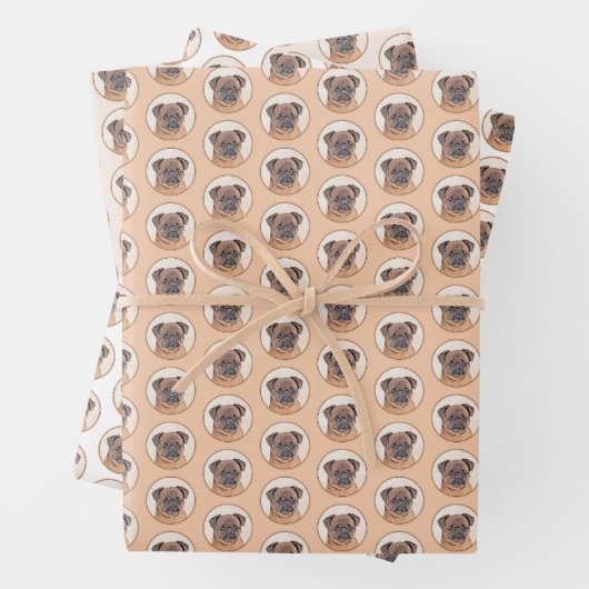 Brussels Griffon gladde schilderijen originele hon Inpakpapier Vel (In situ)