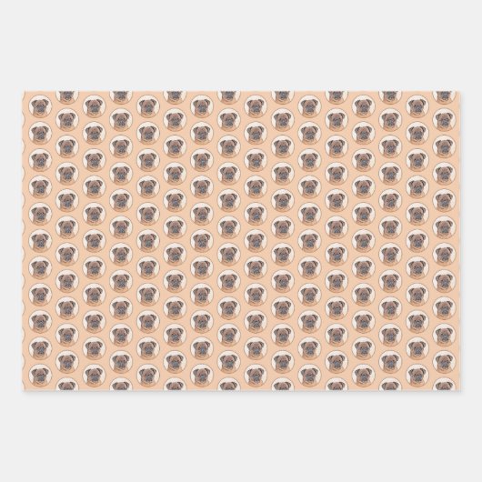 Brussels Griffon gladde schilderijen originele hon Inpakpapier Vel (Voorkant)