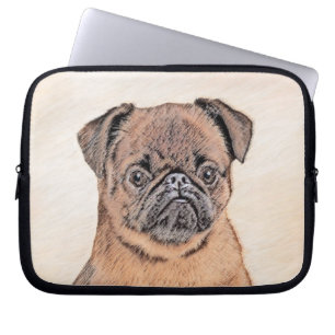 Brussels Griffon gladde schilderijen originele hon Laptop Sleeve