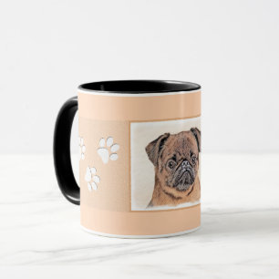 Brussels Griffon gladde schilderijen originele hon Mok