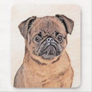 Brussels Griffon gladde schilderijen originele hon Muismat