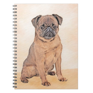 Brussels Griffon gladde schilderijen originele hon Notitieboek