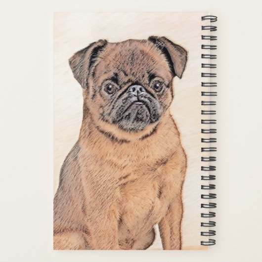 Brussels Griffon gladde schilderijen originele hon Planner (Achterkant)