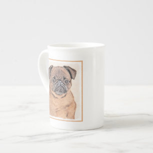 Brussels Griffon gladde schilderijen originele hon Porselein Kop