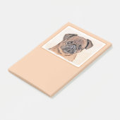 Brussels Griffon gladde schilderijen originele hon Post-it® Notes (Schuin)