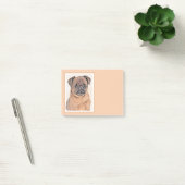 Brussels Griffon gladde schilderijen originele hon Post-it® Notes (Kantoor)
