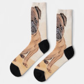 Brussels Griffon gladde schilderijen originele hon Sokken (Links)