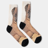 Brussels Griffon gladde schilderijen originele hon Sokken (Rechts)