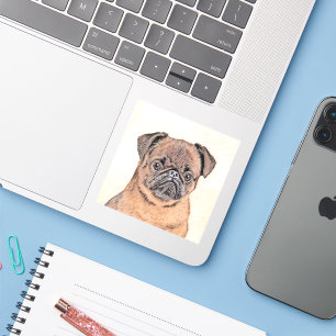 Brussels Griffon gladde schilderijen originele hon Sticker