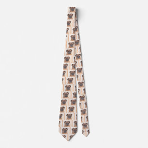 Brussels Griffon gladde schilderijen originele hon Stropdas