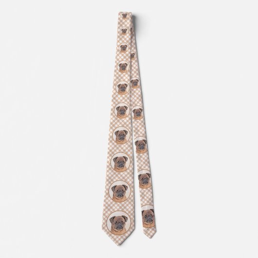 Brussels Griffon gladde schilderijen originele hon Stropdas (Voorkant)