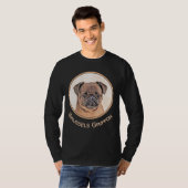 Brussels Griffon gladde schilderijen originele hon T-shirt (Voorkant volledig)
