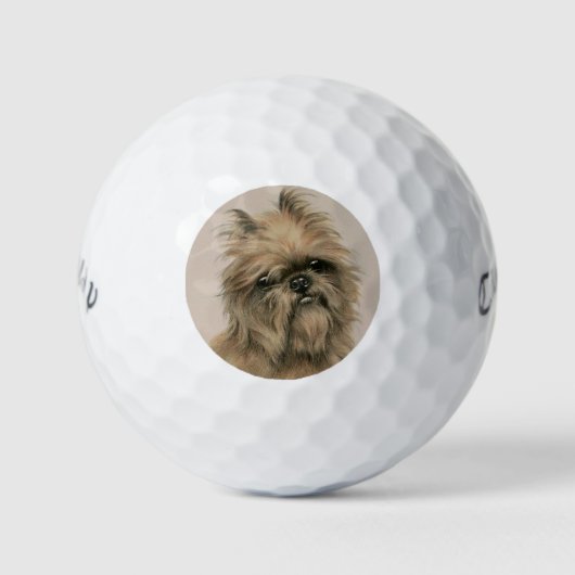 Brussels Griffon Golfballen (Voorkant)