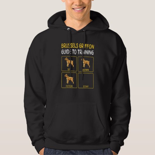 Brussels griffon Guide to training Dog Obedience Hoodie (Voorkant)