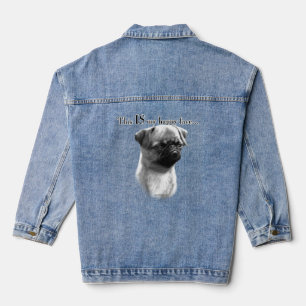 Brussels Griffon Happy Face Denim Jacket