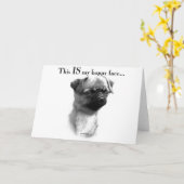 Brussels Griffon Happy Face Kaart (Gele Bloem)