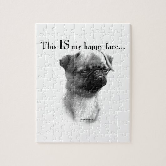 Brussels Griffon Happy Face Legpuzzel (Verticaal)