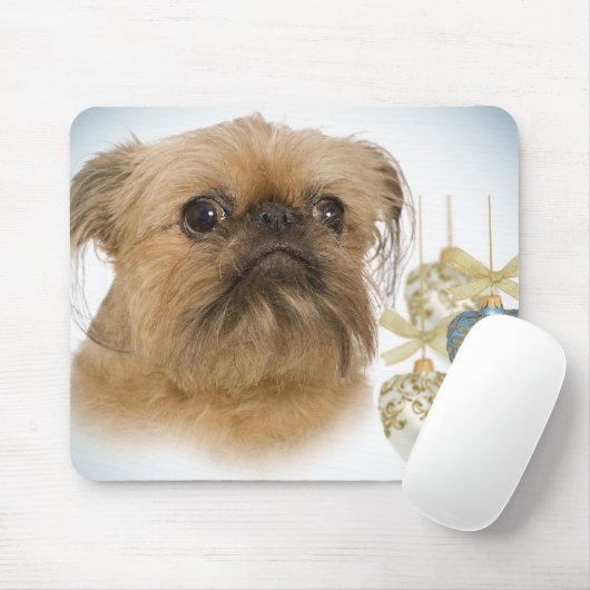 Brussels Griffon Hearts Mousepad Muismat (Met muis)