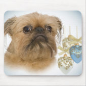 Brussels Griffon Hearts Mousepad Muismat (Voorkant)