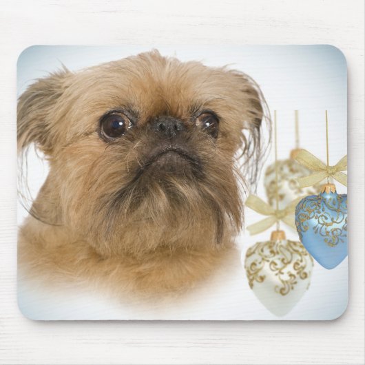 Brussels Griffon Hearts Mousepad Muismat (Voorkant)