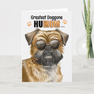 Brussels Griffon hond beste mama ooit Moederdag Feestdagen Kaart