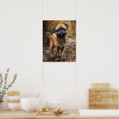 Brussels Griffon Hond Kunstprint Poster (Keuken)