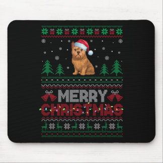 Brussels Griffon Hondenliefhebbers Santa Hat Chris Muismat