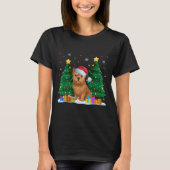 Brussels Griffon Hondenliefhebbers Santa Hat Ugly  T-shirt (Voorkant)