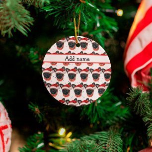 Brussels Griffon hondenras Kerstmis Keramisch Ornament