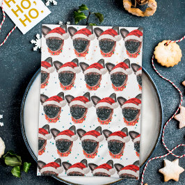 Brussels Griffon Hondenras Kerstmis Theedoek