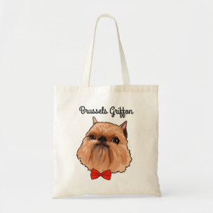 Brussels Griffon Illustrated Canvas tas