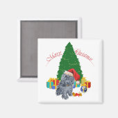 Brussels Griffon Kerstmis Magneet (Voorkant / Achterkant)