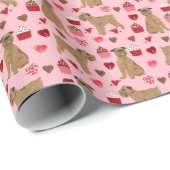 Brussels Griffon Love Valentijns Gift Wrap Cadeaupapier (Rol Hoek)