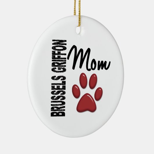 Brussels Griffon Ma 2 Keramisch Ornament (Rechts)