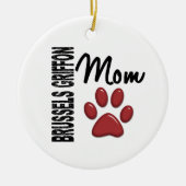 Brussels Griffon Ma 2 Keramisch Ornament (Voorkant)